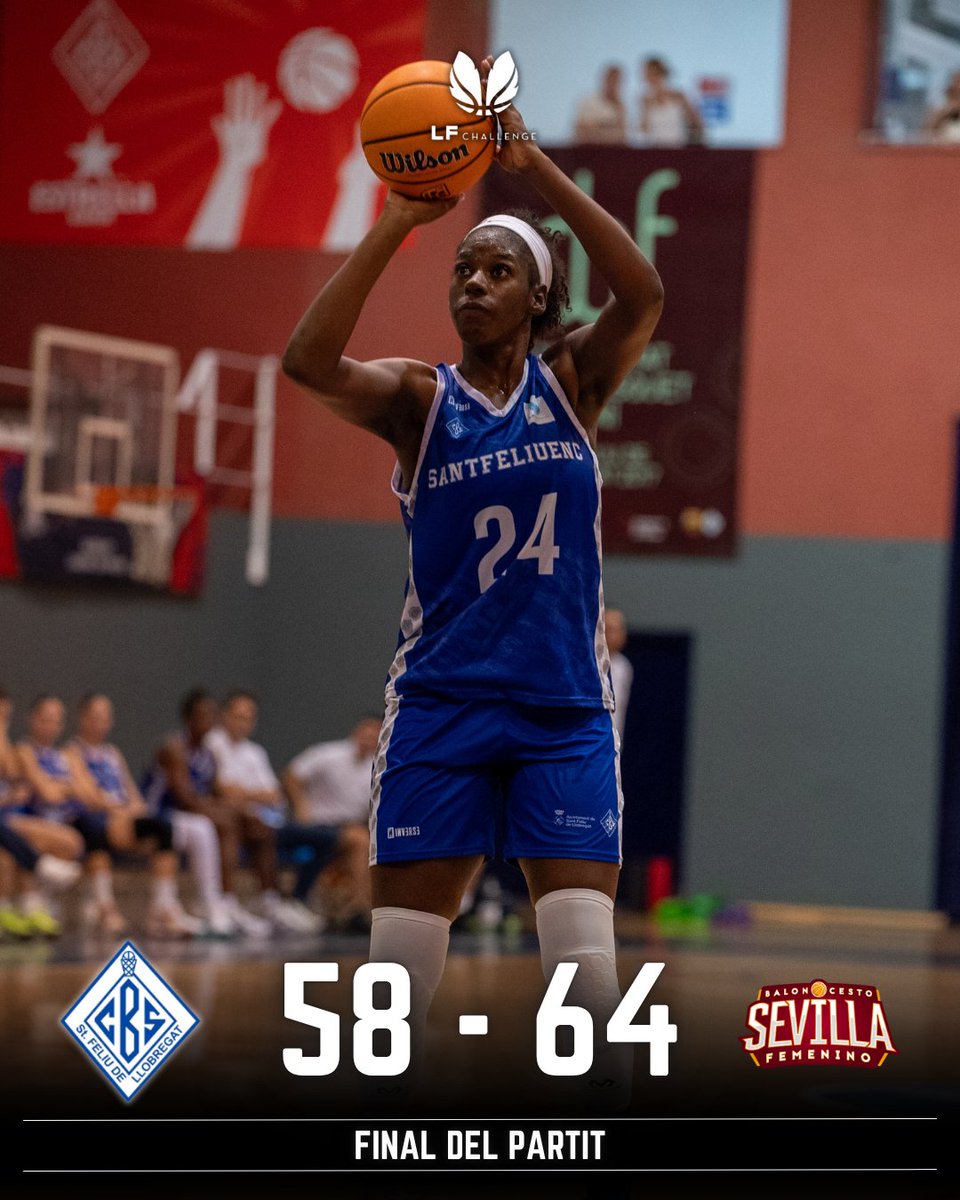 cbsantfeliuenc's tweet image. Liga Challenge: Derrota a casa contra el CB Sevilla

📊 CBS Femení 58 - 64 CB Sevilla

💪 Hem de seguir treballant! Aquest resultat ens motiva a continuar millorant de cara als pròxims partits.

Gràcies a l’afició pel vostre suport incondicional!  

#OrgullCBS #inverseteams