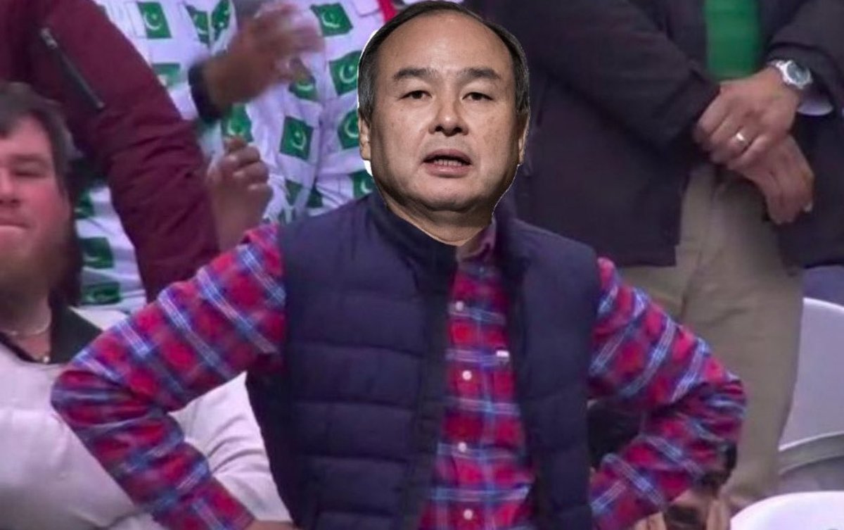 TrungTPhan's tweet image. Masayoshi Son after selling a 5% stake in Nvidia for $4B in 2019 and seeing NVDA become the first company to hit a $5T market cap (that stake would have been worth $250B)