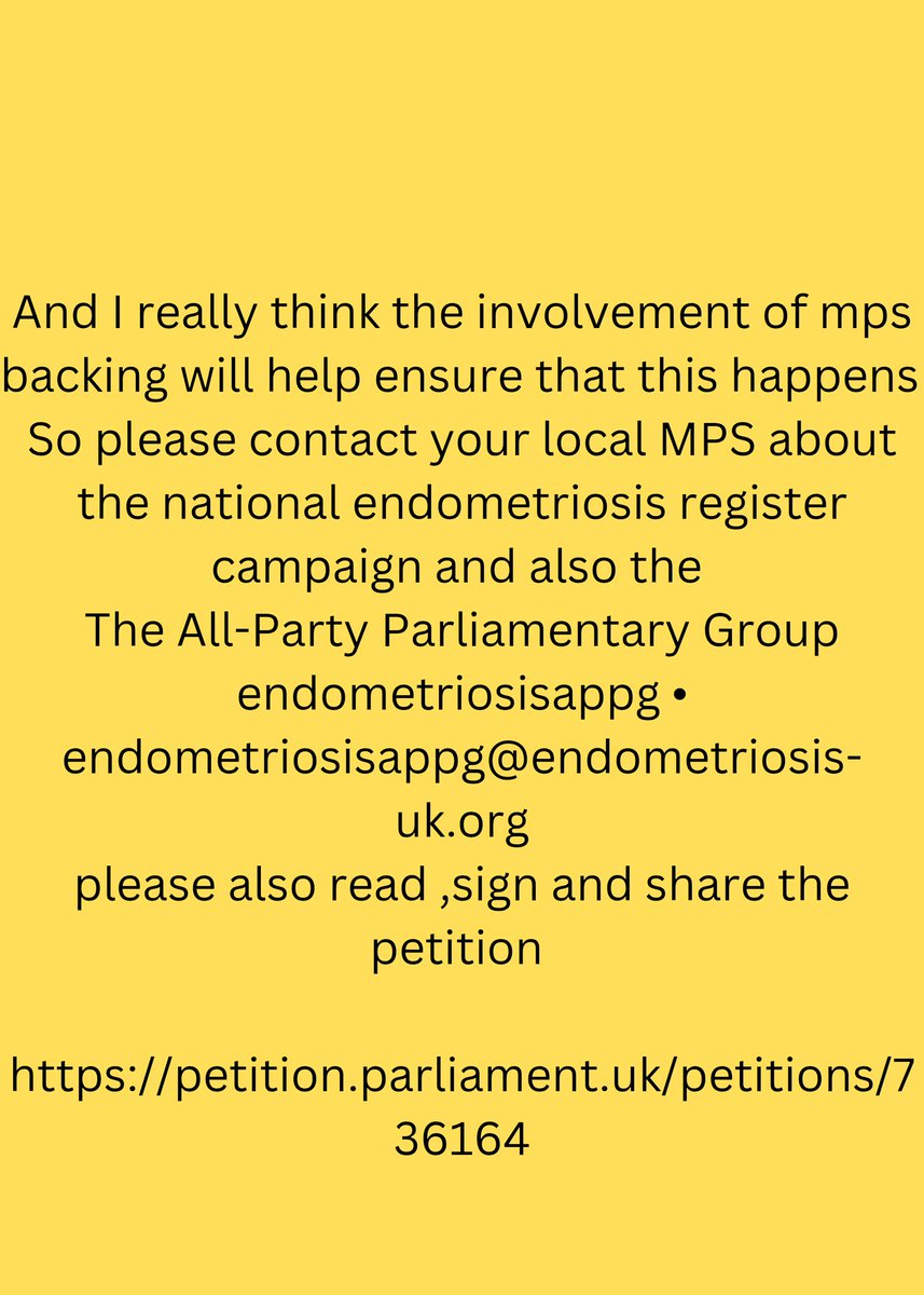 HayleyB421981's tweet photo. I truly think this should be included with the women's health strategy,this register done correctly would work and would benefit not only the patients but the medical professionals as well
We all should be supporting one another so please read, sign and share the petition https://t.co/wR8Sr0QEGH
