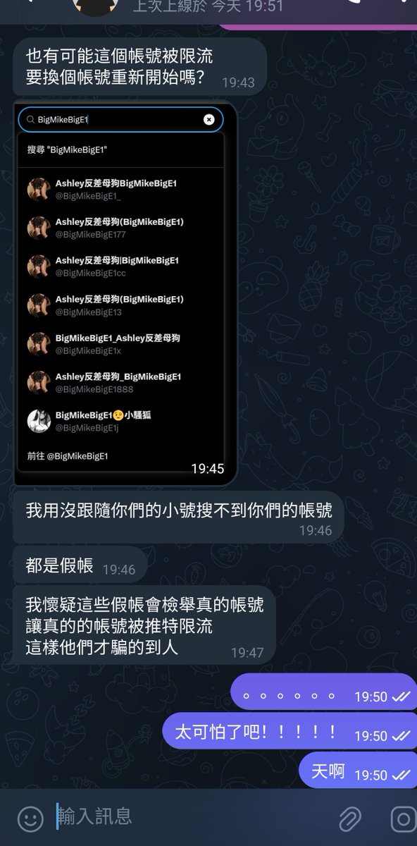 假帳號真的很皮耶，但它們還沒更新最新大頭貼～ https://t.co/gh8xSdlrnP