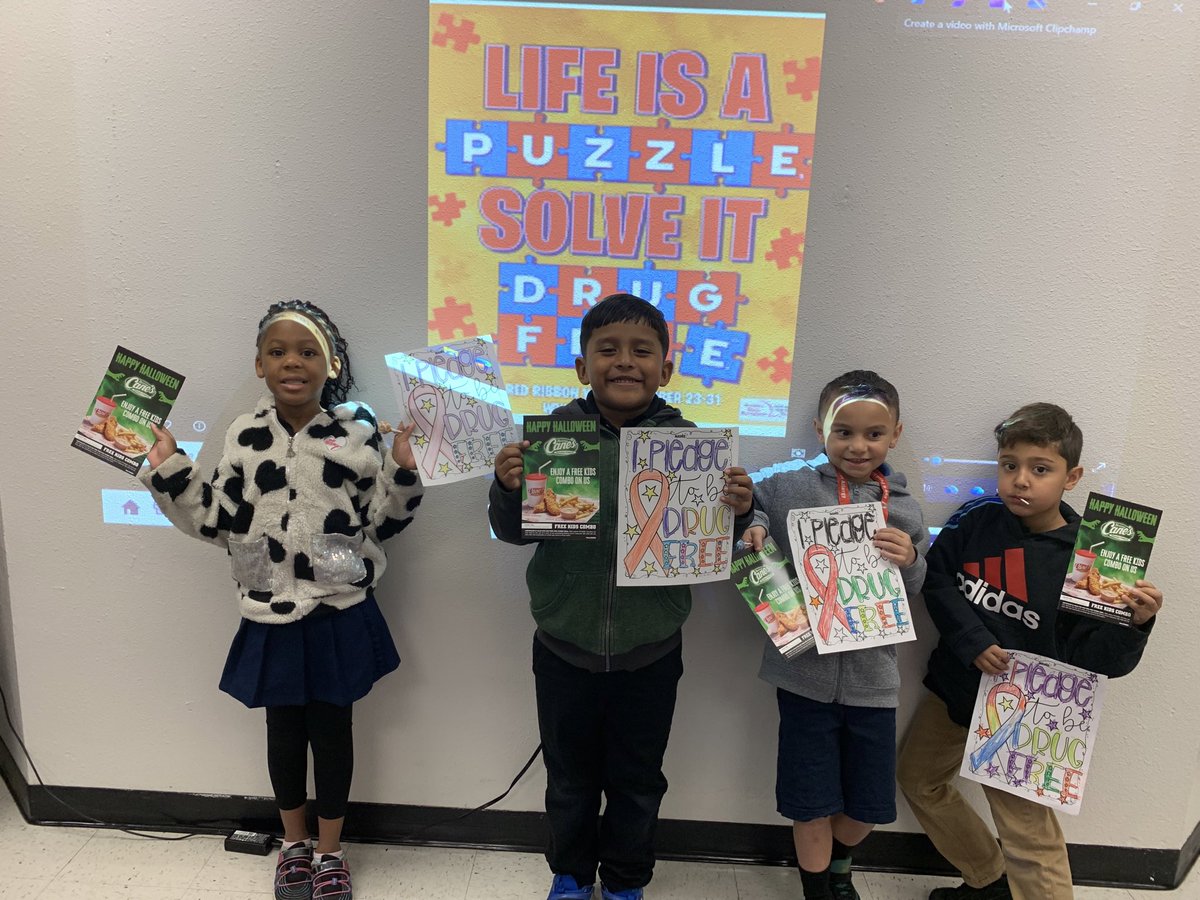 Thank you to our partners in Ed <a href="/raisingcanes/">Raising Cane's</a> for providing incentives for our Red Ribbon Activities! Our counseling lessons are more fun with prizes! <a href="/JohnDrugan_PK8/">John Drugan PK-8</a> <a href="/SISD_ES/">Jennifer Trejo</a>