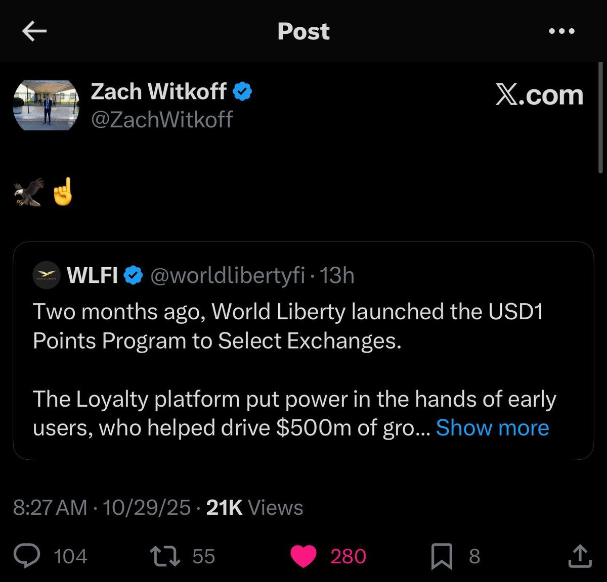 You’re staring at the flagship USD1 token
at the exact moment the U.S. narrative is starting

Your move 🦅

$VALOR