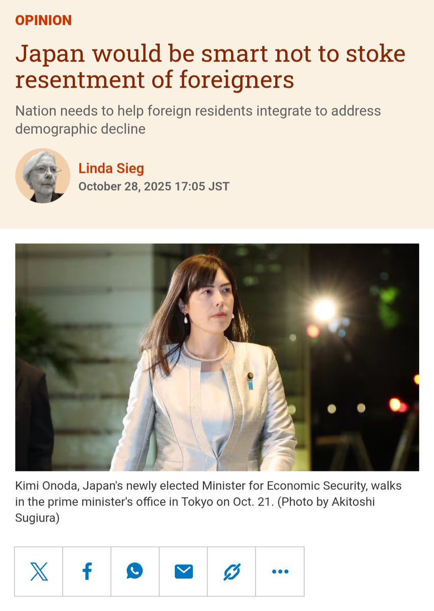 The reason why there's resentment against foreigners in the first place is because they're not integrating Linda!