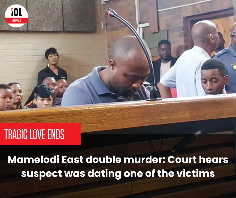 IOL's tweet image. The 38-year-old man charged with the murder of a 22-year-old Mamelodi East woman over the weekend had been in a relationship with her.
#Mamelodi #DomesticViolence #Tragedy
Read on tinyurl.com/y43m3b36