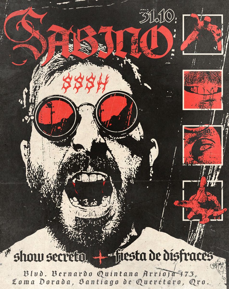 QUERÉTAROOOOO
Qué plan tienes el viernes? 🎃 Yo armé un Halloween con show secreto de la SSSH 🔻🔺 Te espero? 

🎟️ arema.mx/e/15794