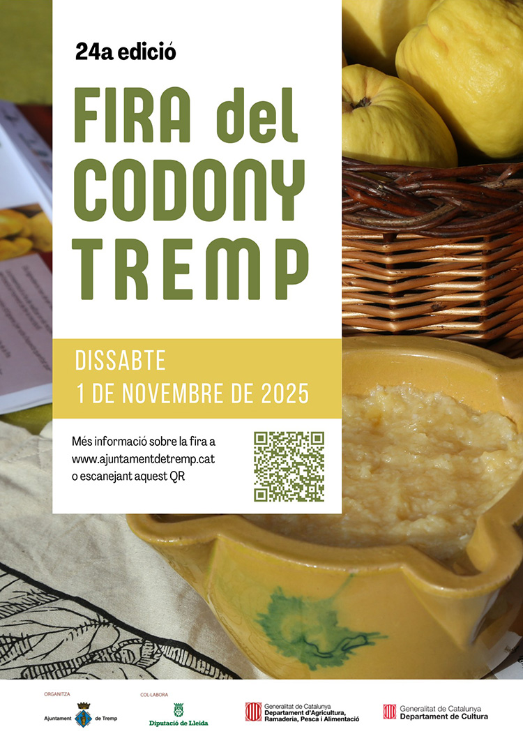 socpetitcat's tweet image. socpetit.cat/24a-fira-del-c…
🍐 Vine a Tremp l’1 de novembre i descobreix la Fira del Codony! Tradició, sabor i activitats per a tota la família! 
🎉 #fira #codony #tremp #pallarsjussà #socpetit @AjTremp