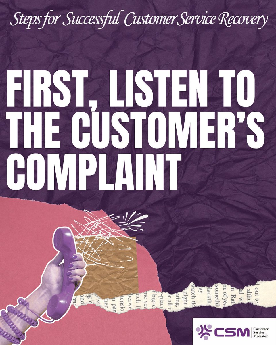 csmnig's tweet image. Rushing to apologize immediately following a service failure is rarely the best move if your goal is to maximize customer happiness and loyalty. A premature apology minimizes the perceived severity of their pain. 
#CustomerService #servicerecovery #csmnig