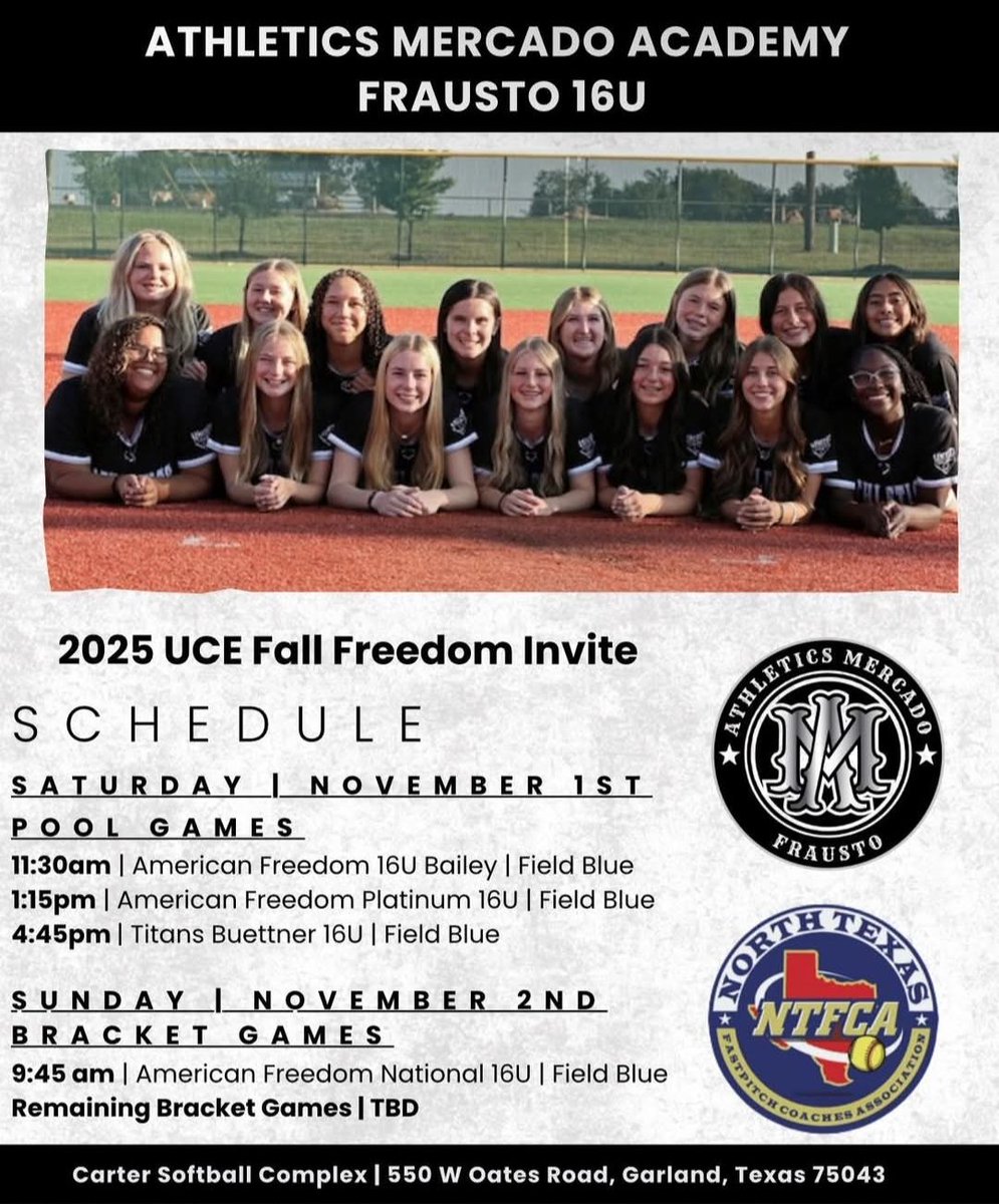 taylor8harrell's tweet image. We&apos;re finally back on the dirt this weekend!! Always love battling alongside these girls!!! Come catch this young, talented squad!  🥎💪🏾🖤🤍🖤 
@AMAFrausto @coachfrausto @TakeCharge_SB