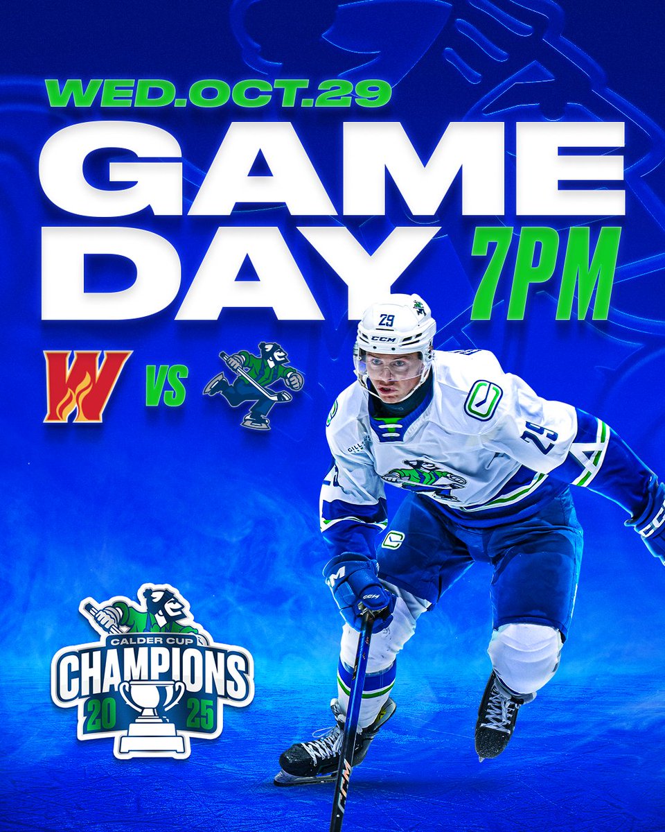 Halloween hits the Abbotsford Centre tonight! 👻

⏰ | 7:00 PM
📍| Abbotsford Centre
🆚 | Calgary Wranglers
🎟 | bit.ly/4hyutSg
📺 | flosports.link/3AKApWJ