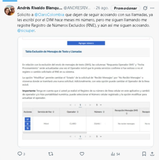 ANDRESRIVALDO's tweet photo. @sicsuper @cielo_rusinque Señores @sicsuper y para @ClaroColombia cuando?, me tiene con nervios y a punto de explotar con esa llamadera. https://t.co/aU0jLXkxje