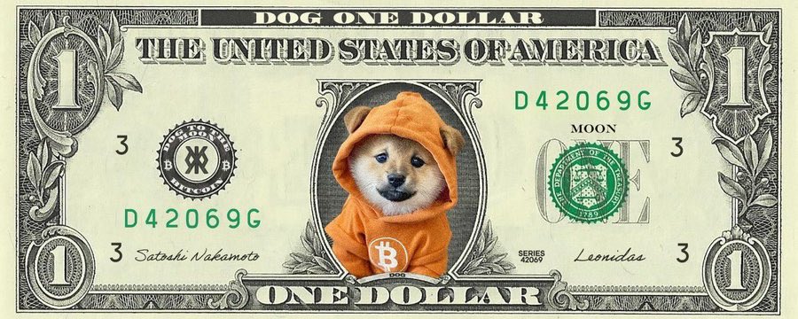 $DOG will flip the US Dollar. 

$100B Market Cap = $1 per DOG