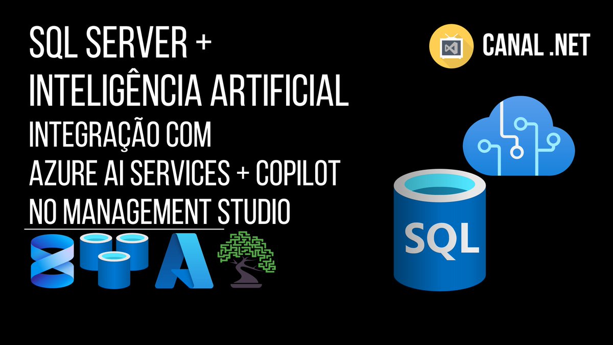RenatoGroff's tweet image. Novo vídeo no Canal .NET -> SQL Server + IA: integração com Azure AI Services + Copilot no Management Studio -- Link: youtube.com/watch?v=F7_y8N…
C/ @dirceuresende @tbertuzzi 
#sqlserver2025 #artificialintelligence #azureaiservices #copilot  #managementstudio #ssms #llms #azure #ai