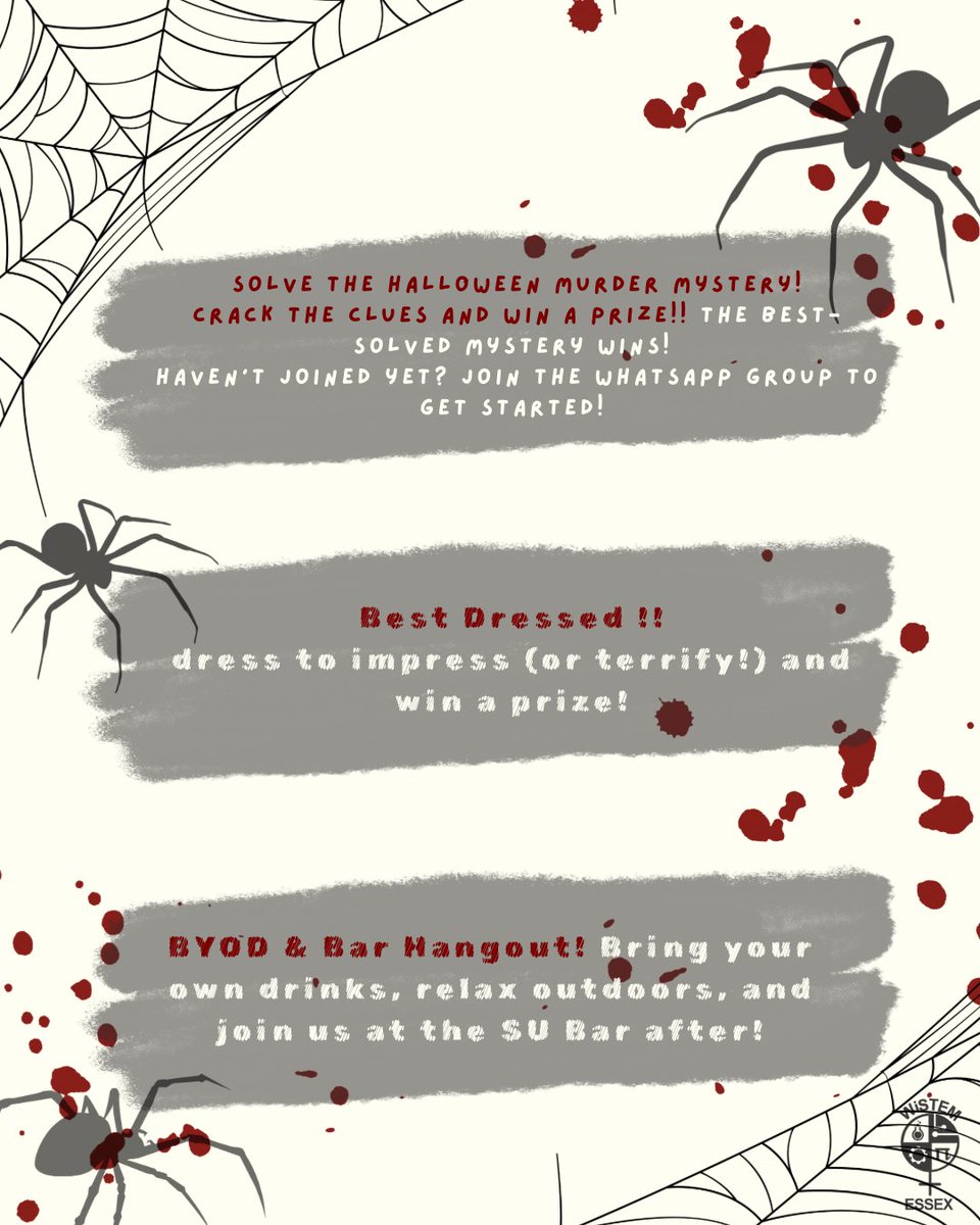 🎃 HALLOWEEN IS HERE!! 🎃

Let’s get together for some Halloween pre-fun before you go party the night away! 

ALERT: Best Dressed wins so come spooky, fancy, or fabulously creepy for a chance to grab a prize!  

We’ve also got our week-long Murder Mystery happening right now!