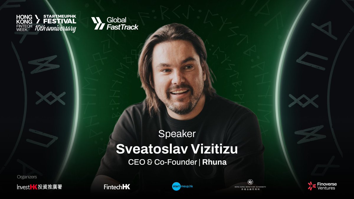 Just a few more days until our Co-Founder <a href="/Sveatoslav/">Sveat</a>, takes the stage at Hong Kong FinTech Week 2025 🇭🇰

Sharing more about Rhuna’s vision for bringing stablecoin payments to the entertainment industry - connecting on-chain rewards with real-world experiences.

📍 Hong Kong
📅
