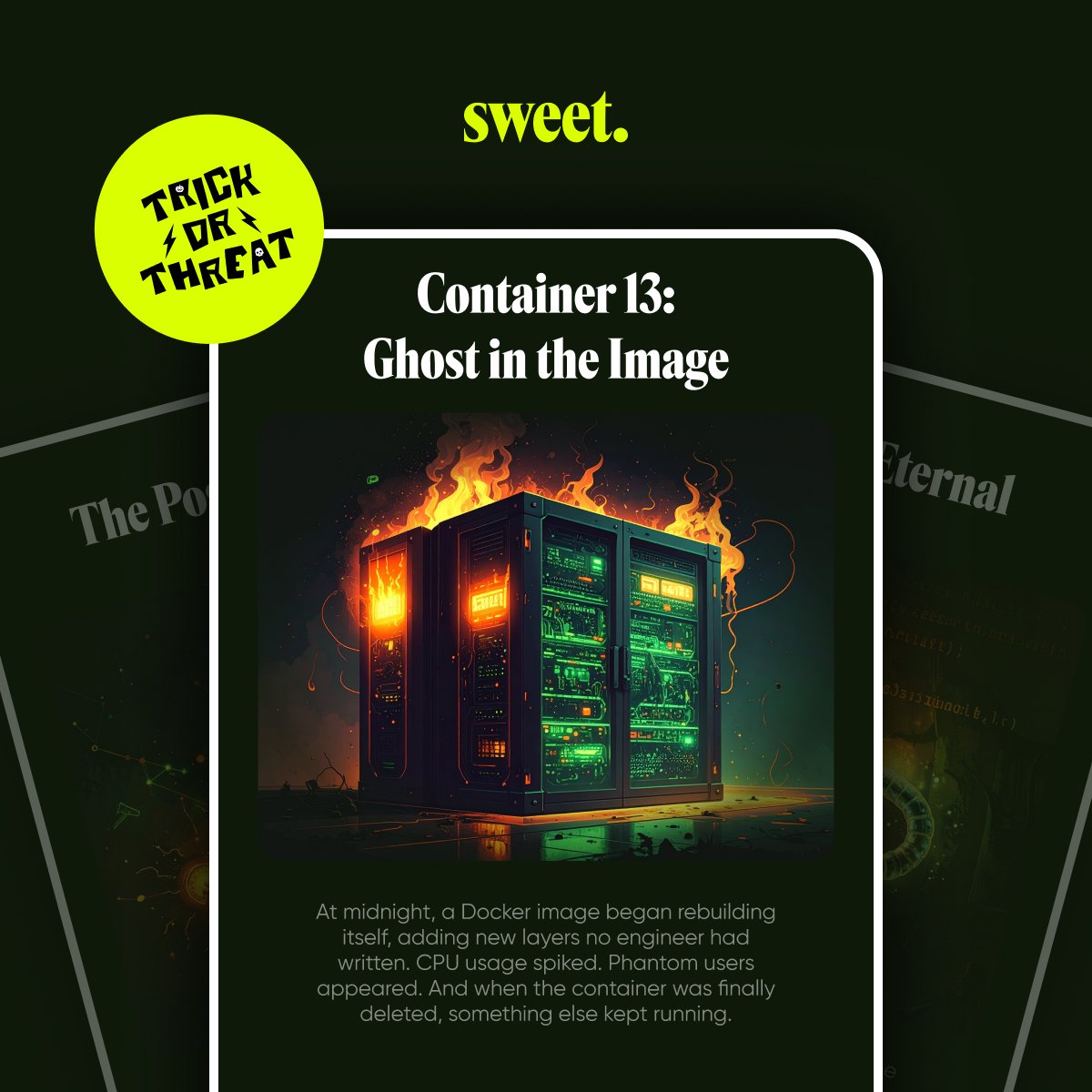 Sweet_cloud_sec's tweet photo. Trick or Threat: Day 3 👻
“Container 13: Ghost in the Image”
A Docker image rebuilt itself at midnight; phantom users, CPU spikes, and something still running after deletion...

Real or fake? Reply below. https://t.co/GtEfqA7p92