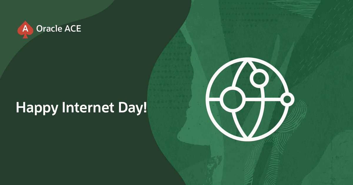 oracleace's tweet image. 🌐 Happy Internet Day! 🌐 
On October 29, we celebrate one of the greatest inventions of our time. Did you know the very first internet message consisted of just two letters—"L" and "O"? It was the start of a revolution that would connect billions of people and reshape the world…