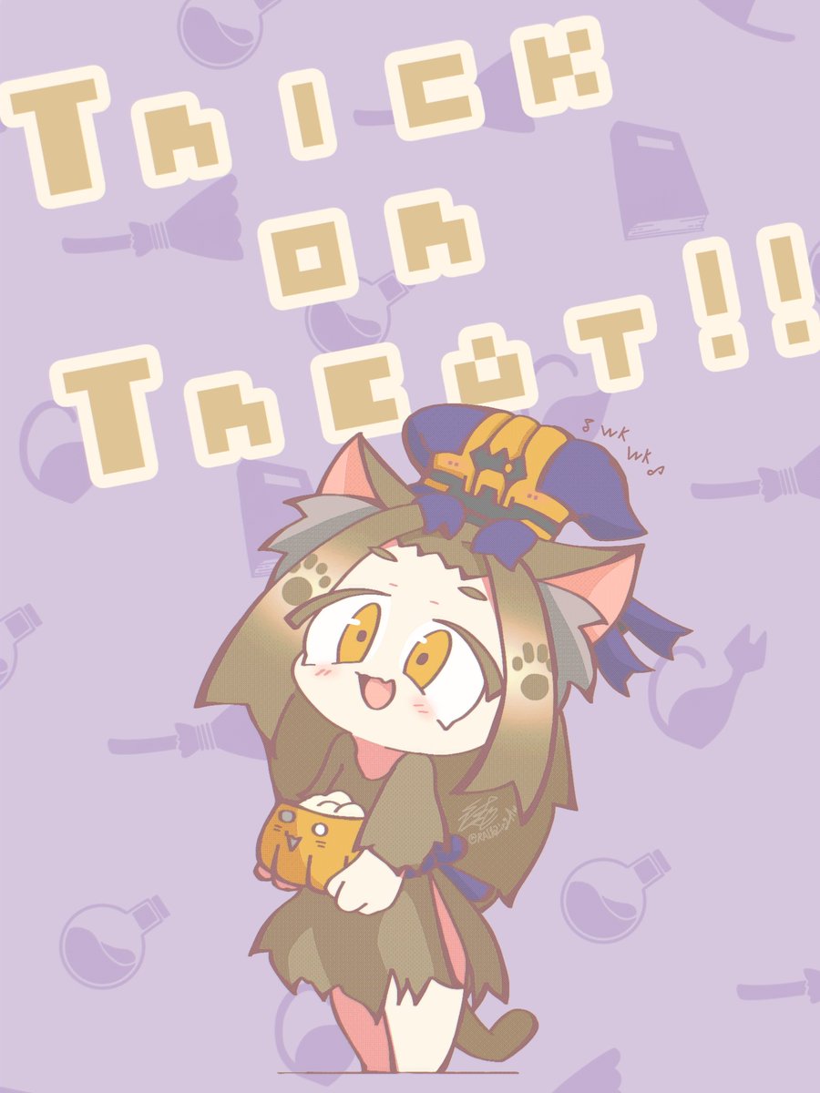 「おかしをもらえますか」
#Halloween2025  #桜花擬人亭  #oc  #創作