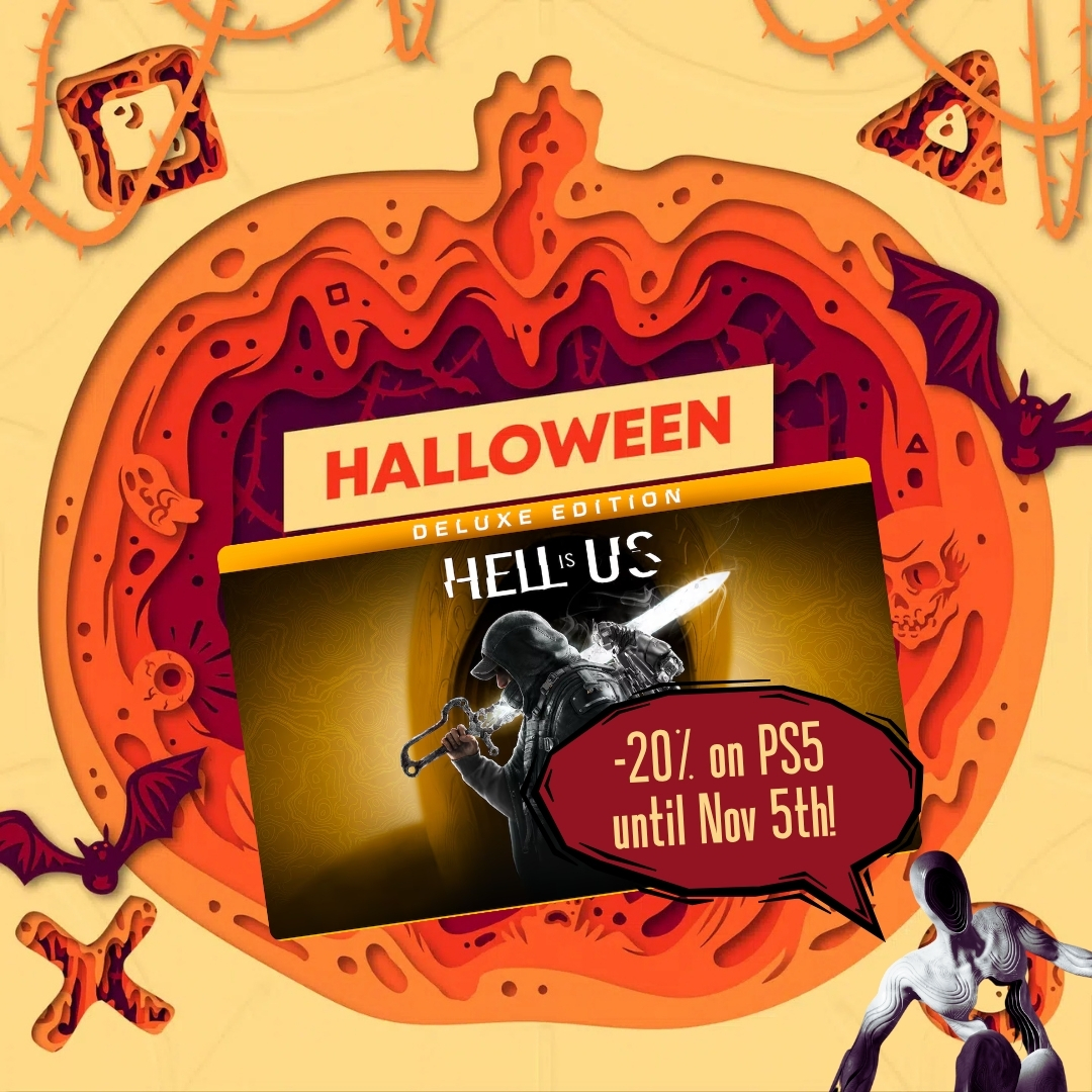 theroguefactor's tweet image. 🎃Hell is Us Deluxe Edition is 20% off on PlayStation 5 until November 5th! 😱

Don&apos;t miss out 👇
store.playstation.com/en-ca/product/…
Manque pas ça 👆

🎃Hell is Us Édition Deluxe est à 20% de rabais sur PlayStation 5 jusqu&apos;au! 😱
#PS5 #Sale #Halloween #PlayStation5 #GamingDeals #Deals
