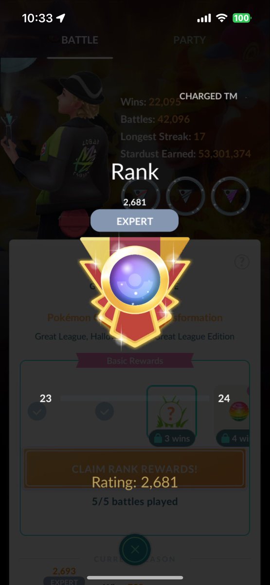 Did my battles off stream. Still confident I’ll reach Legend but this season has been brutal 🙃