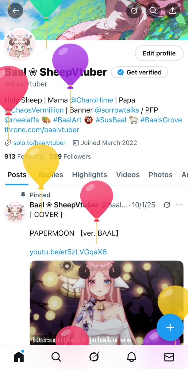 Baal ❀ SheepVtuber💕🦋💫 tweet media