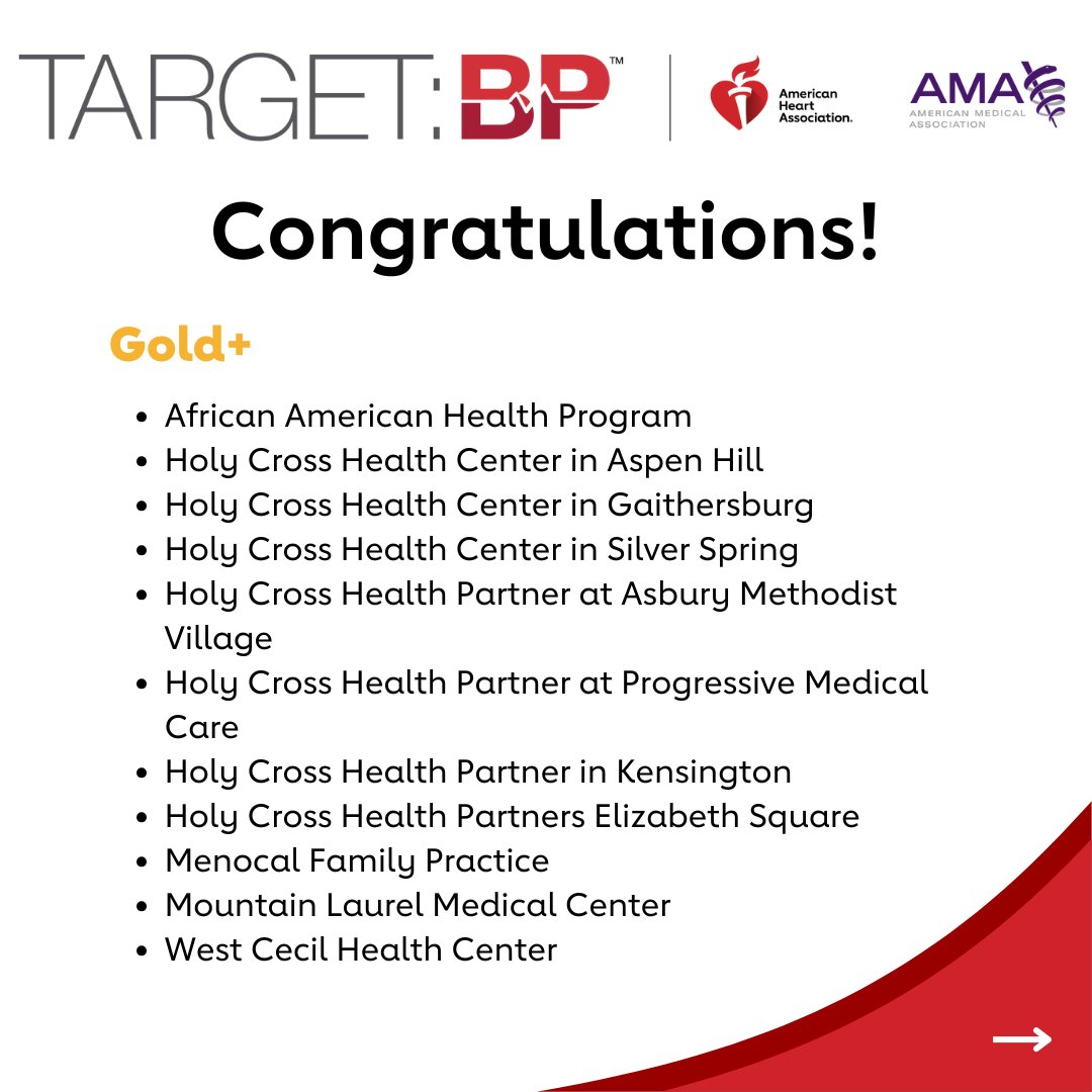 heartmaryland's tweet photo. Nearly half of U.S. adults are living with high blood pressure, a preventable risk factor for heart disease and stroke. Congratulations to the 30 organizations recognized in Maryland with #TargetBP quality awards for their commitment to improving blood pressure management. https://t.co/8w40iVXJQu