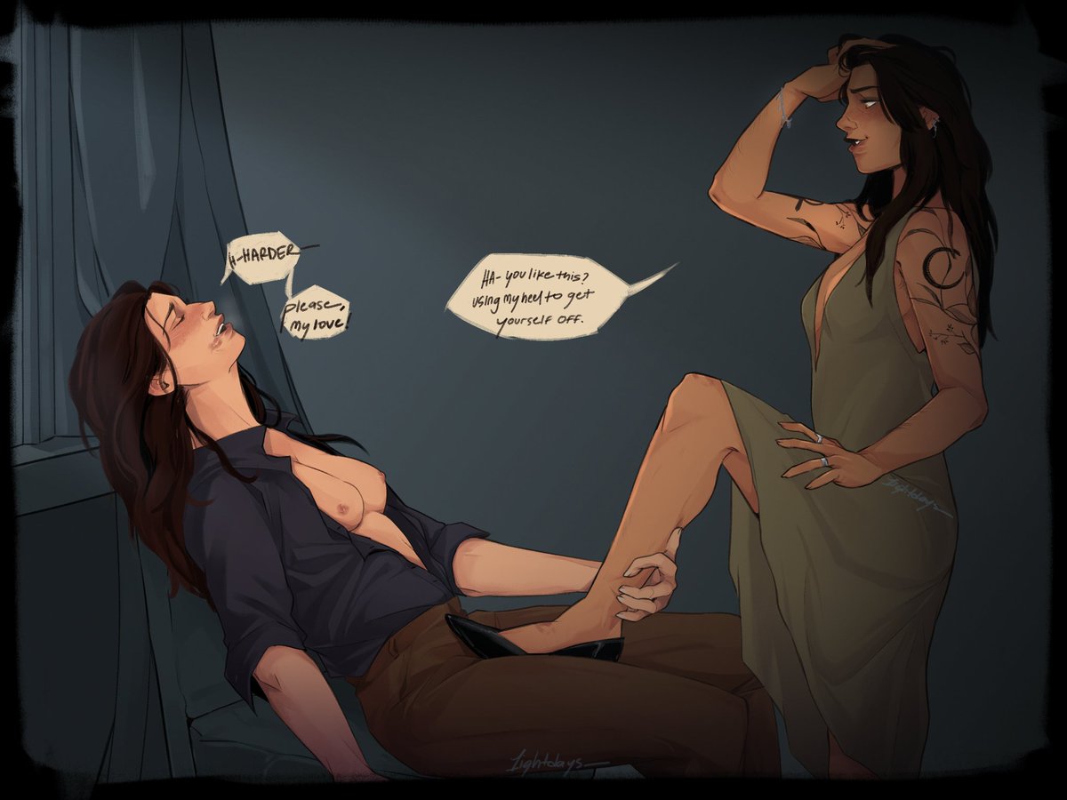 1ightafterdark's tweet photo. "On a high (heel)"

Day 6: Dry Humping 
#AgathaRioKinktober2025 #nsfw @agathariokink https://t.co/uzvLLxpwkb