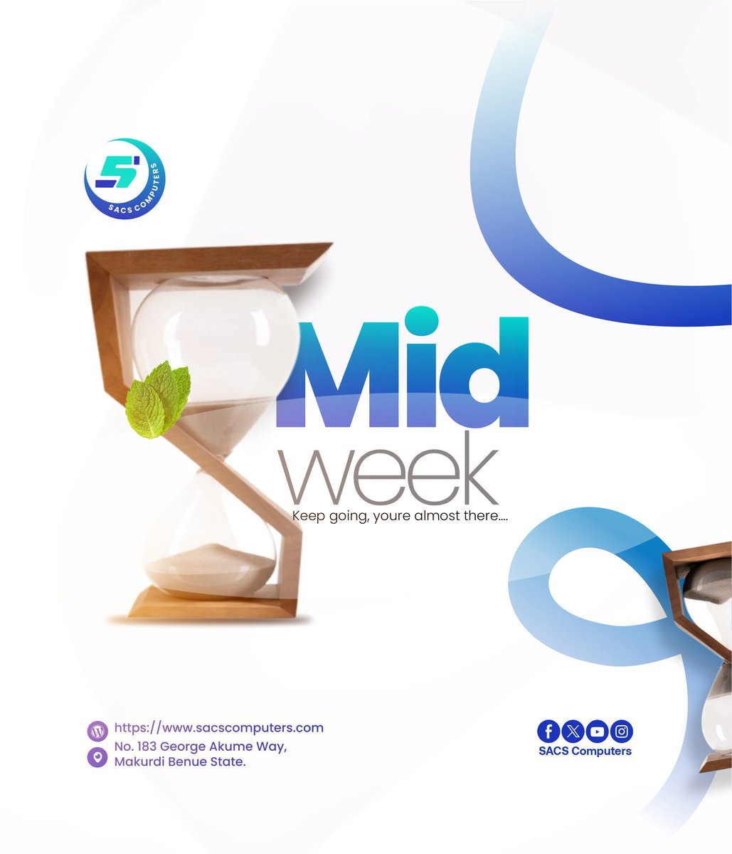 sacscomputers's tweet photo. Less stressing, more progressing. One Wednesday at a time. 
Keep moving!
#SACSComputers https://t.co/EM9It37uvw