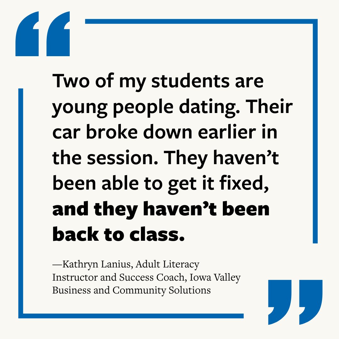 The reality is that many adult education students are only one crisis away from leaving class. Together, we can help programs empower students, so when the next crisis happens, they have the resources to manage it. Join the cause: hubs.la/Q03PncjS0
