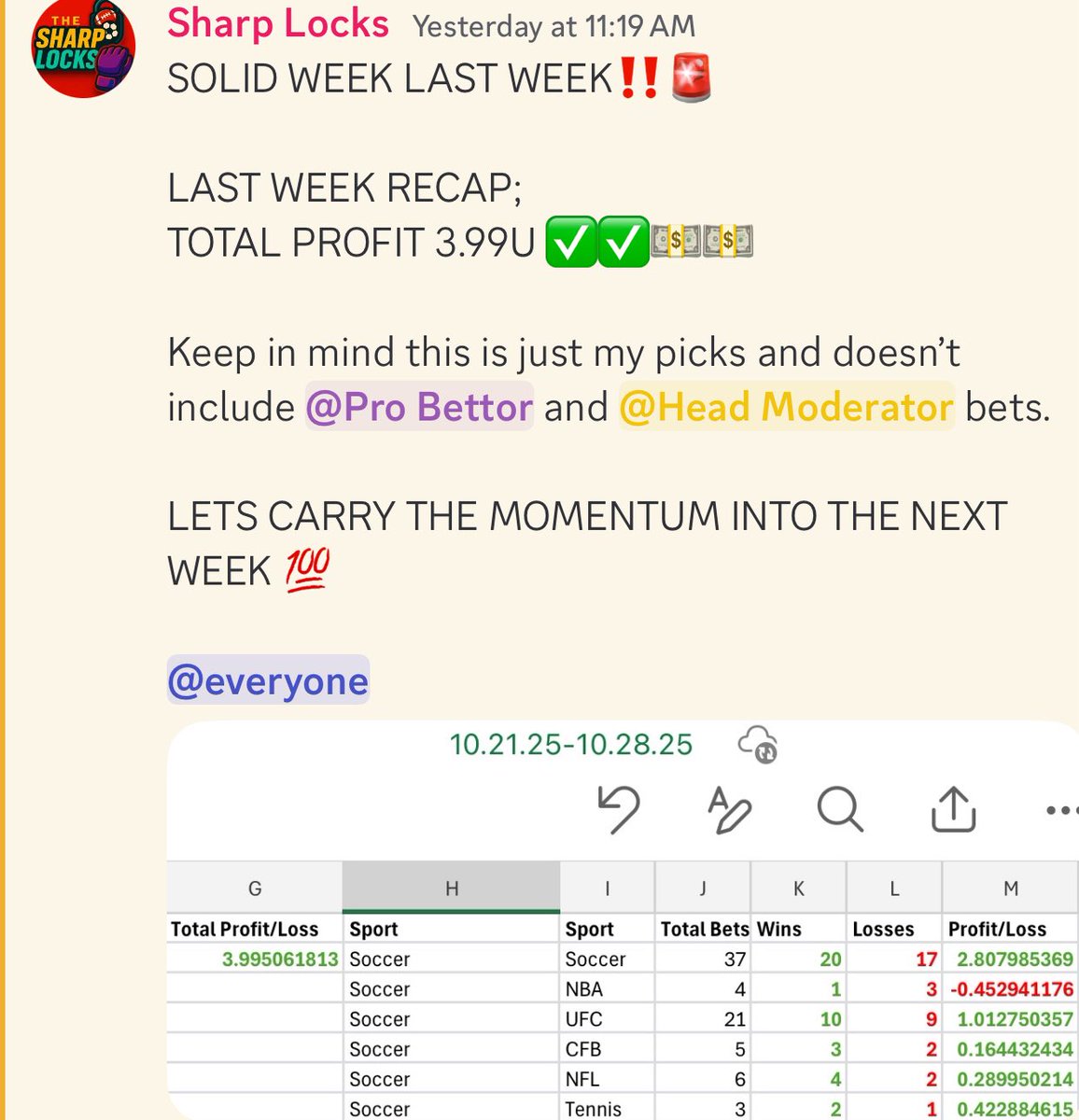 TheSharpLocks's tweet image. COMPLETELY FREE DISCORD IN BIO WITH 0 PAID FEATURES. 

WERE ALL EATING‼️💵

#bovada #fanduel #DraftKings #Hardrockbet #SportsPicks