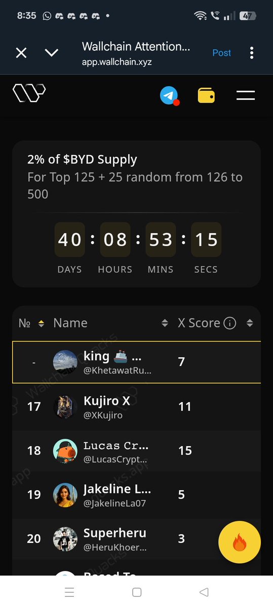 Beyond just landed on Wallchain!
Explore, climb the leaderboard &amp; claim your share from the 4% supply for Top Quackers!
👉 app.wallchain.xyz

#Wallchain #Beyond #CryptoTrading