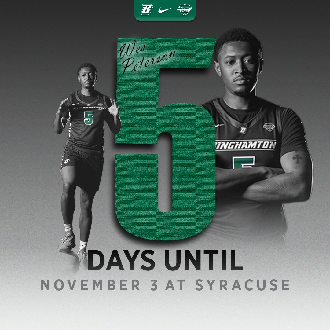 5️⃣ Days from the First Game of the Season!

#ONEBinghamton