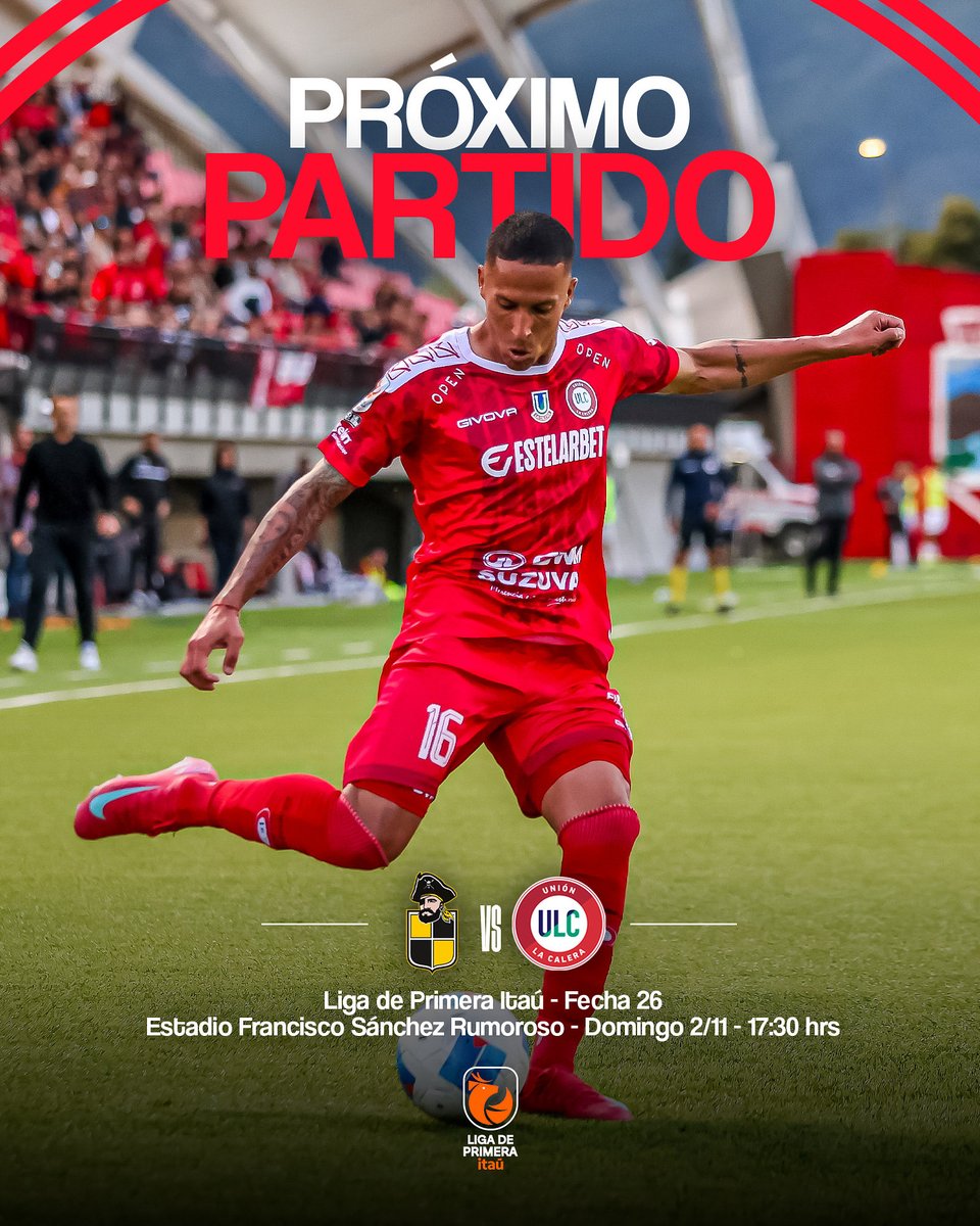 🔜 𝗖𝗢𝗤𝗨𝗜𝗠𝗕𝗢 

🆚 Coquimbo Unido
⚽️ Liga de de Primera Itaú - Fecha 26
🏟️ Francisco Sánchez Rumoroso
🗓️ Domingo 2 de noviembre
⏰ 17:30 hrs
📺 TNT Sports - MAX 

⚪️🔴