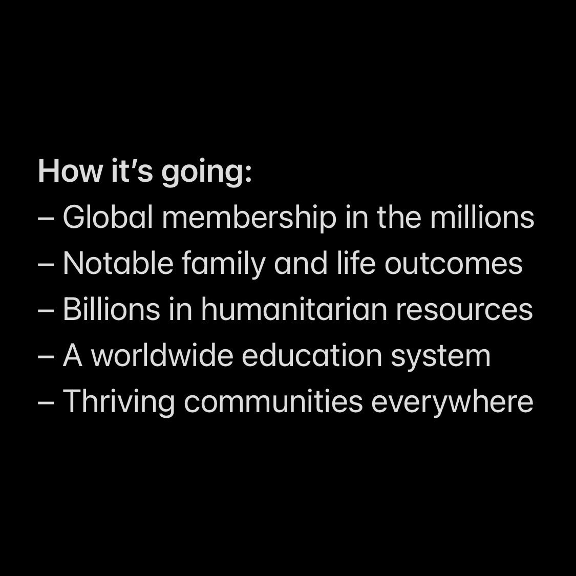 The Church of Jesus Christ of Latter-day Saints is one of the greatest stories in American history.

How it started. How it’s going.