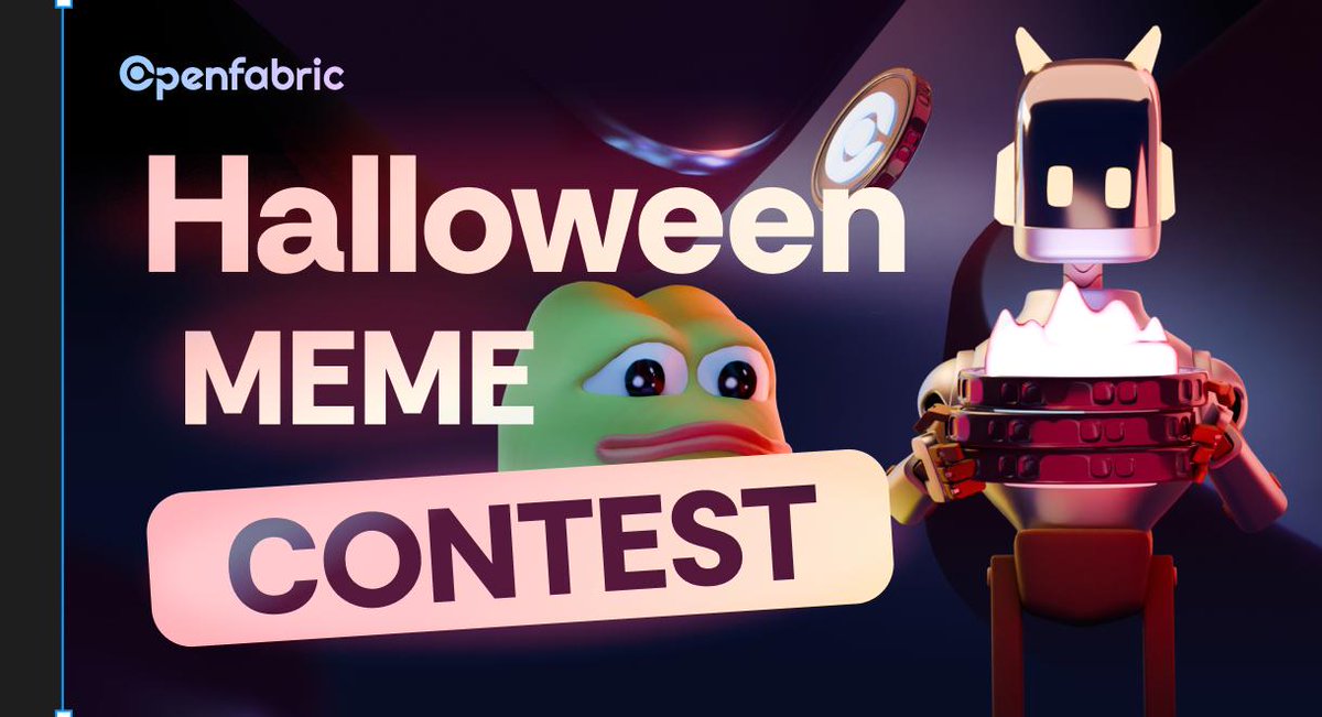 Openfabric Halloween Meme Contest👻 🎃

How it works?
1. Like and repost this post.
2. Create an Halloween themed meme with any of our ai apps: openfabric.network
3. Comment or quote this post with your Halloween meme with the hashtag (#OpenfabricHalloween).
4. Tag 3 of your