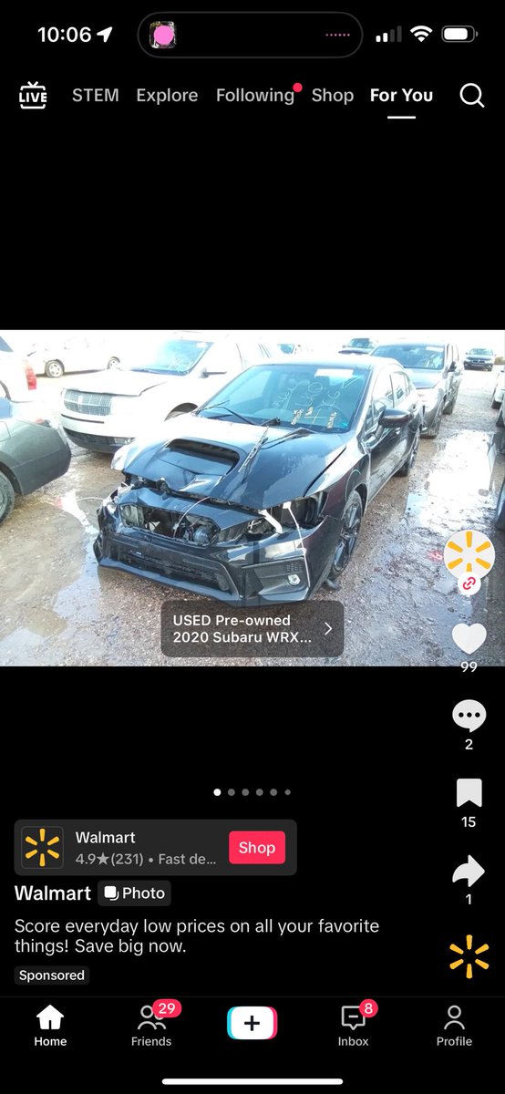 When did Walmart start selling cars lol