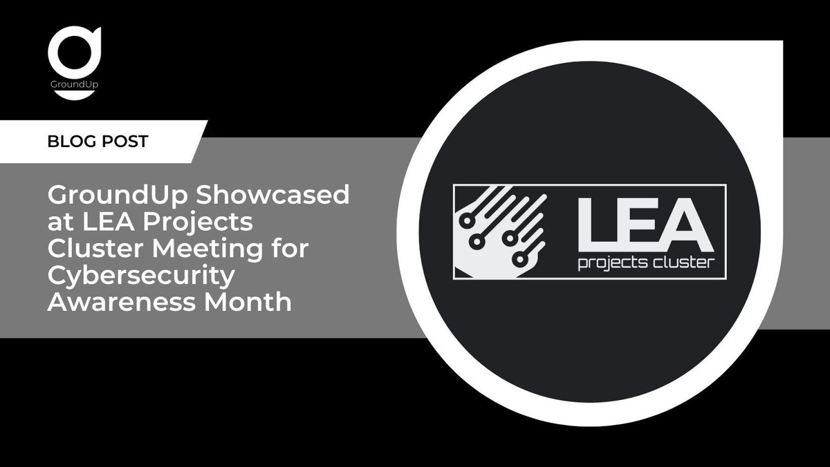 <a href="/groundup_eu/">GroundUp Project EU</a> participated in the LEA Projects Cluster Meeting on Friday, 24 October 2025, hosted by <a href="/Privanova_/">Privanova</a> and <a href="/safehorizon_eu/">SafeHorizon Project EU</a>.

Learn more about the event and how you can join the Cluster 🔗: groundup-project.eu/groundup-showc…

#LEAProjectsCluster #Privanova #GroundUpProjectEU #CBRNE