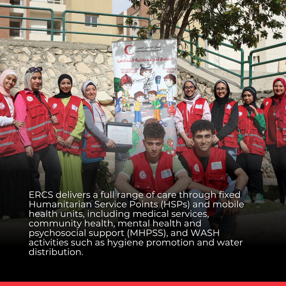 ifrc's tweet image. Since late 2023, the @EG_Red_Crescent, supported by @IFRC, has assisted over 22,000 Palestinian evacuees and family members in Egypt.

Through health care, MHPSS, and essential aid, ERCS ensures dignity and stability for those in recovery.