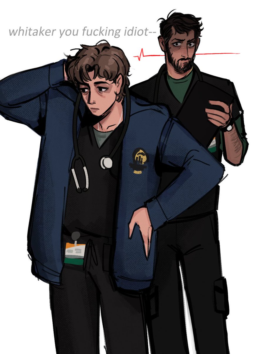 moontilts's tweet image. whitaker, you can&apos;t just show up in robby&apos;s jacket the morning after you start having a secret fling.

#hucklerobby #thepitt