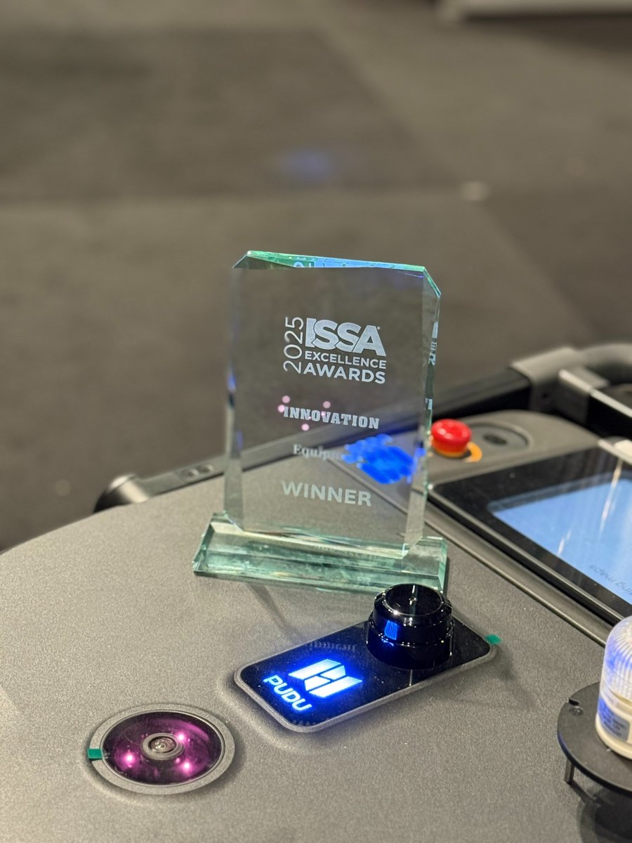 PuduRobotics's tweet image. Big win in Australia! 🏆

#PUDUMT1 just took home the 𝐈𝐧𝐧𝐨𝐯𝐚𝐭𝐢𝐨𝐧 𝐢𝐧 𝐄𝐪𝐮𝐢𝐩𝐦𝐞𝐧𝐭 𝐚𝐰𝐚𝐫𝐝 at the 𝟐𝟎𝟐𝟓 𝐈𝐒𝐒𝐀 𝐄𝐱𝐜𝐞𝐥𝐥𝐞𝐧𝐜𝐞 𝐀𝐰𝐚𝐫𝐝𝐬. Proud of our team for pushing the boundaries of what autonomous cleaning tech can do.

But we&apos;re not done yet…