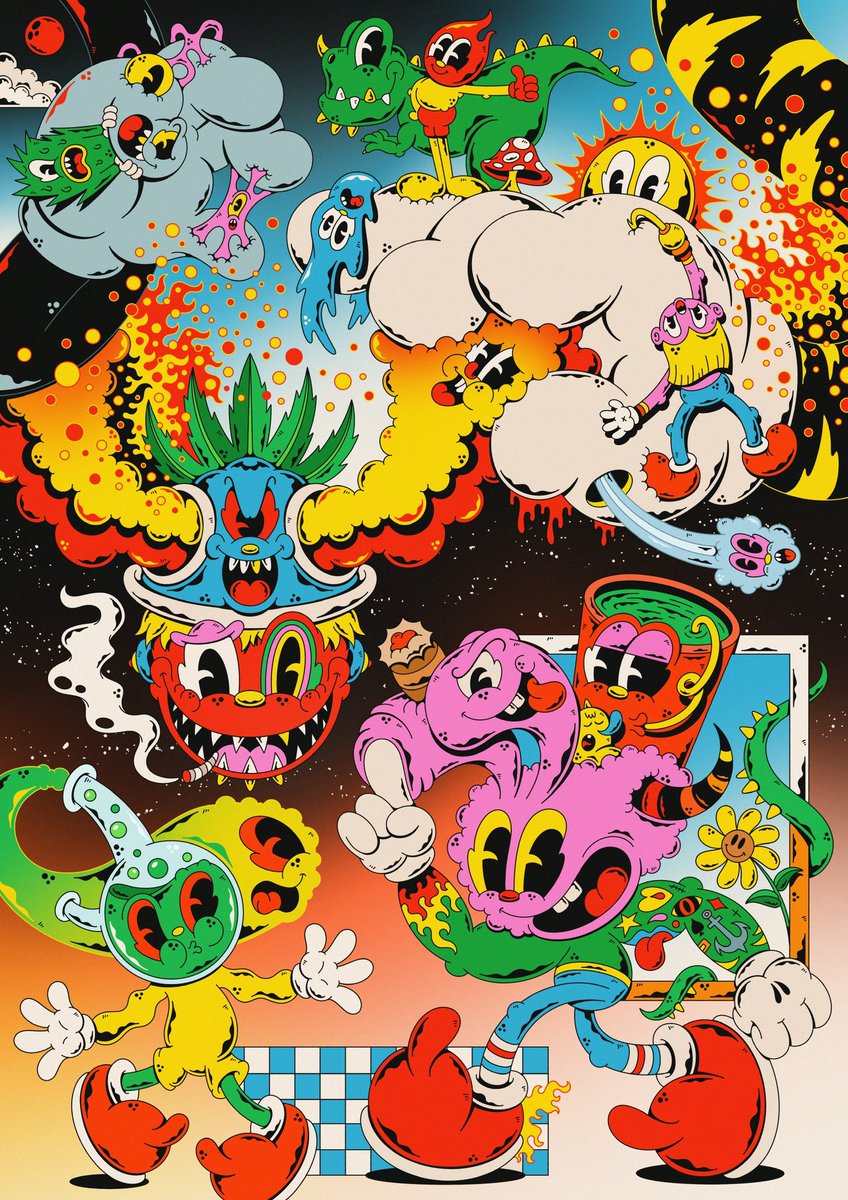 Gm!
"Pufftrip" still available on <a href="/SuperRare/">SuperRare</a> 

Link on my bio