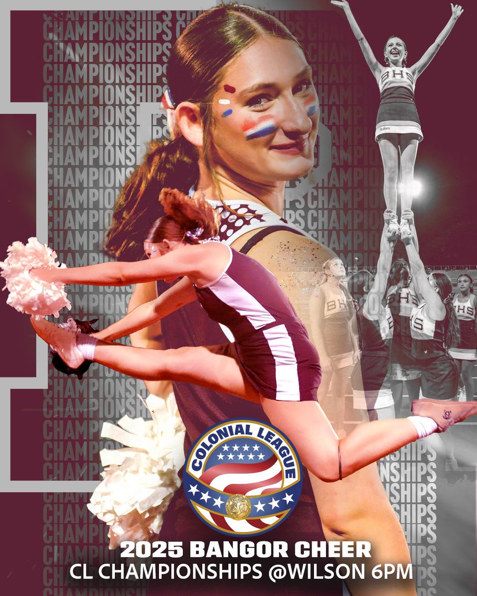 Good luck to our Cheerleaders tonight at the Colonial League Competition! #SlaterNation⚒️