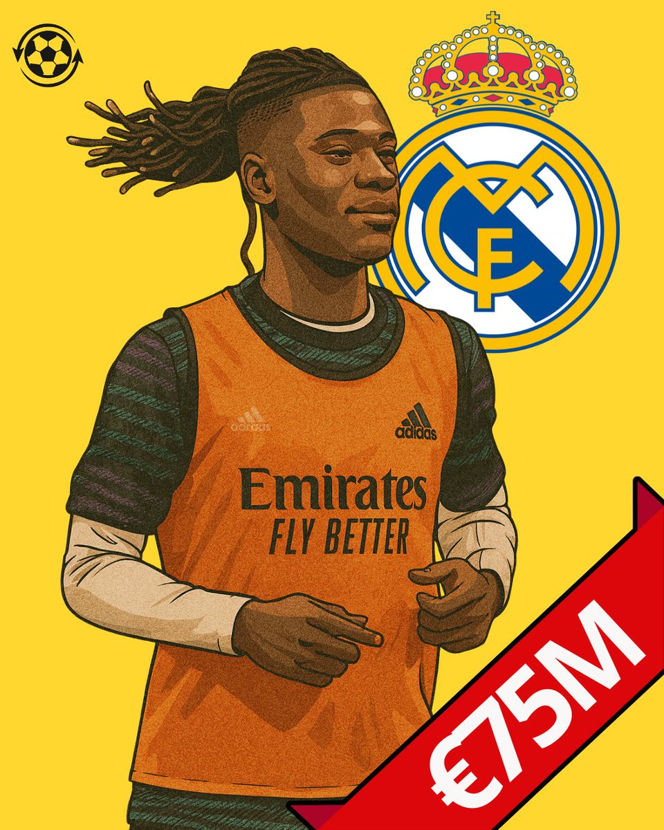 🚨 Eduardo Camavinga remains fully committed to succeeding and staying at Real Madrid, even as Chelsea prepare a bid of up to €75M for the French midfielder.

Manager Xabi Alonso is determined to keep him, especially after his standout performance against Pedri in El Clásico.