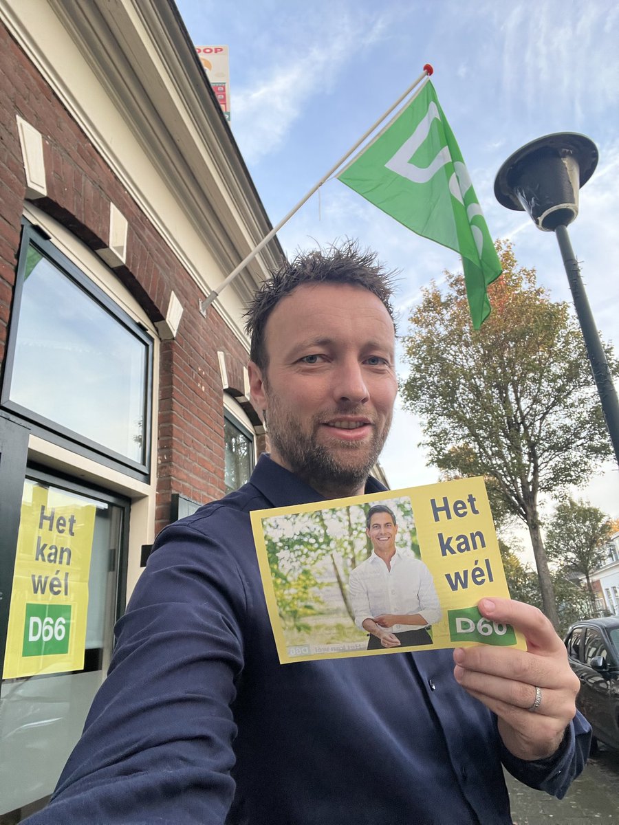 Vol overtuiging op <a href="/D66/">D66</a> gestemd vanochtend in #Vlaardingen! 

Meer woningen, een betaalbare energietransitie en het beste onderwijs: het kan wél! 

Ga vandaag ook stemmen en steun het optimisme, voor een mooier Nederland! 💚🇳🇱