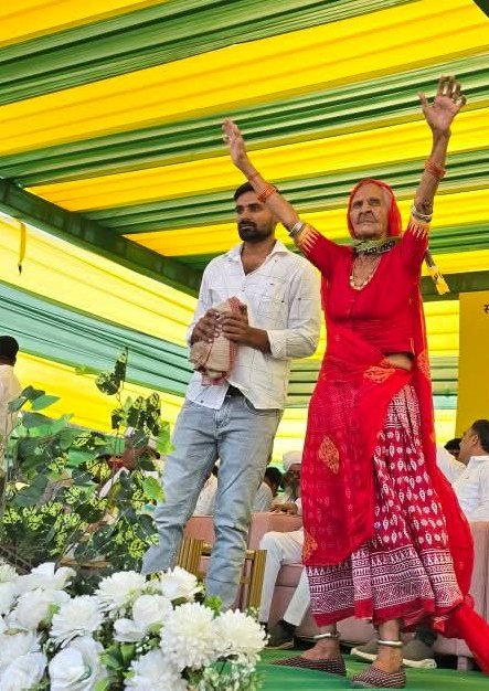 RLP की बीकानेर रैली में धाकड़ दादी