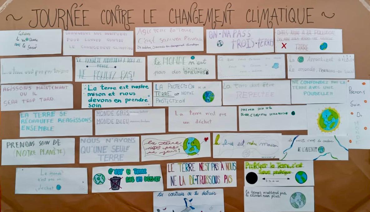 2n d’ESO crea un mural en el Dia Internacional contra el Canvi Climàtic 🌍 agora.xtec.cat/iesramoncoll/g…