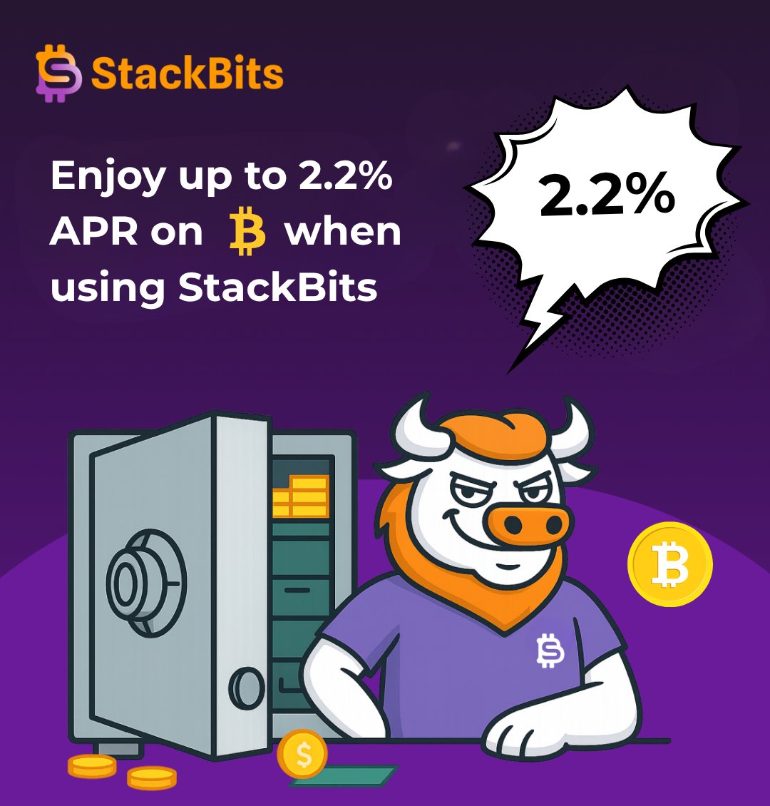 stackbitsapp's tweet image. BTC at @stackbitsapp doesn’t HODL — it HUSTLES 💸
Built on @Starknet. Backed by @StarknetFndn.
Simple. Smart. Then the gains roll in 😎
#StackBits #Starknet #BTCFi #Bitcoin