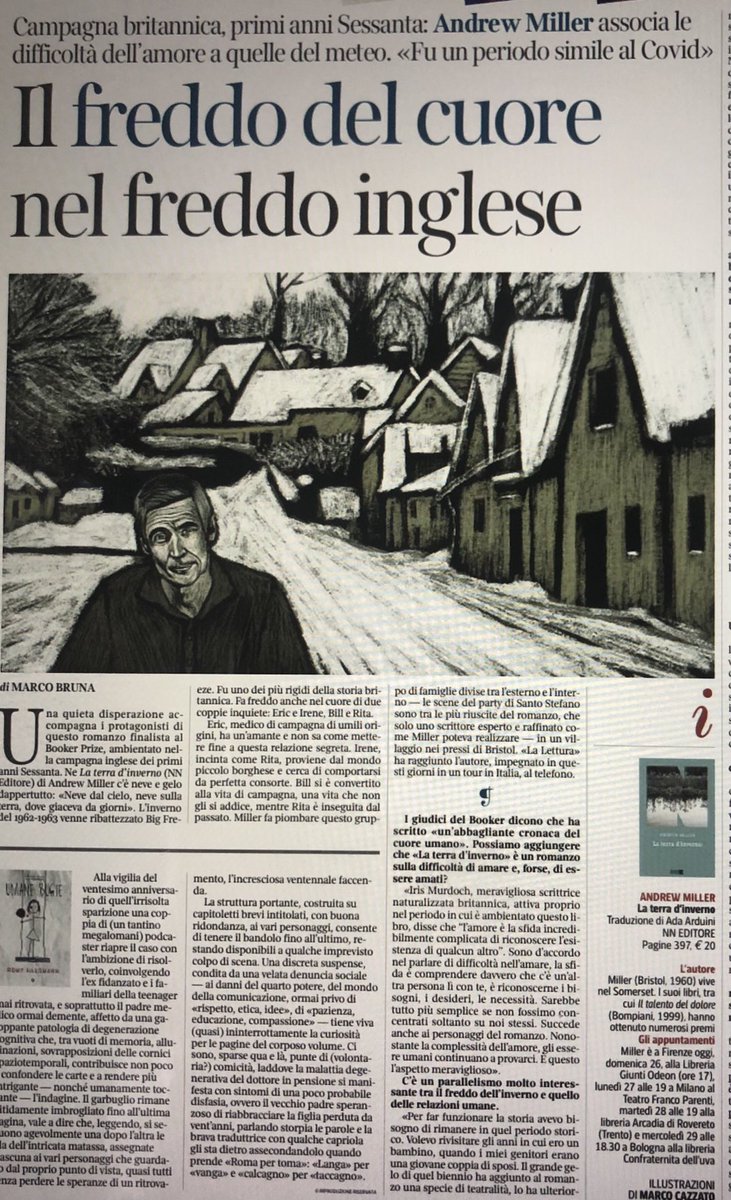 La “quieta disperazione” dei protagonisti di La terra d’inverno - il romanzo di Andrew Miller finalista con grande merito al Booker Prize - nella bella intervista  di ⁦<a href="/_MarcoBruna/">Marco Bruna</a>⁩ su ⁦<a href="/La_Lettura/">la_lettura</a>, in edicola e in digitale⁩ ⁦<a href="/nneditore/">NN Editore</a>⁩