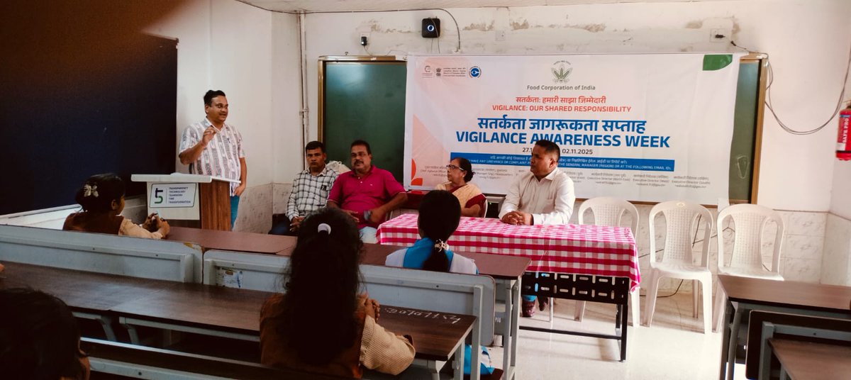 fcidocuttack's tweet photo. Visit to the High School by FCI DO Cuttack has been scheduled on 29.10.2025 to observe Vigilance Awareness Week 2025. https://t.co/o2BpLgLQIw