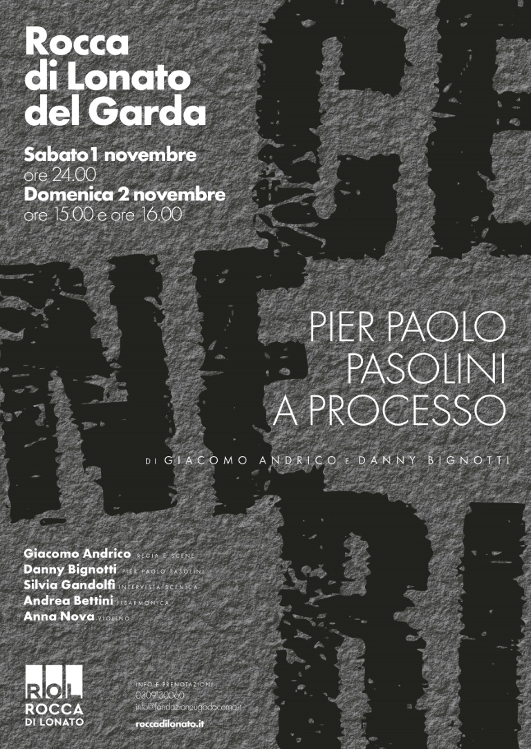 StudioAgora1's tweet image. 📌 1 e 2 novembre alla Casa del Podestà di Lonato del Garda: CENERI Pier Paolo Pasolini a processo – Intervista scenica a Pasolini a cinquant’anni dalla morte.
--
👉 studio-agora.it/1-e-2-novembre…
--
#fondazioneugodacomo #lonato #pasolini