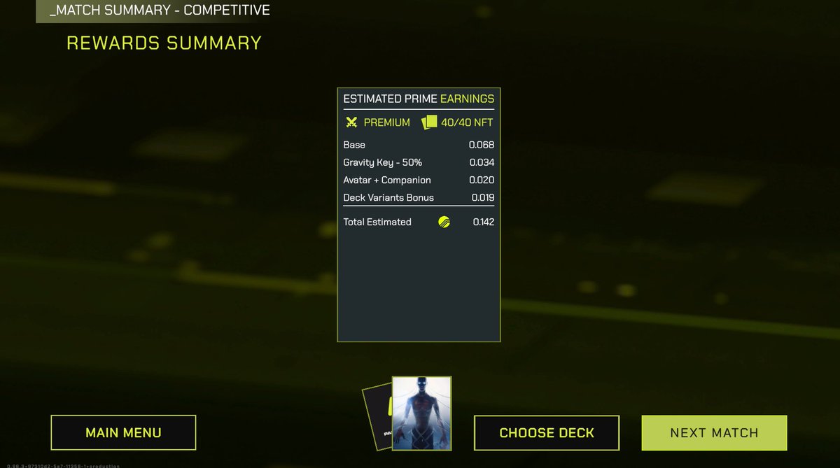 it aint much but its honest work

earning a little bit of $PRIME every day 

thanks <a href="/ParallelTCG/">Parallel</a> //